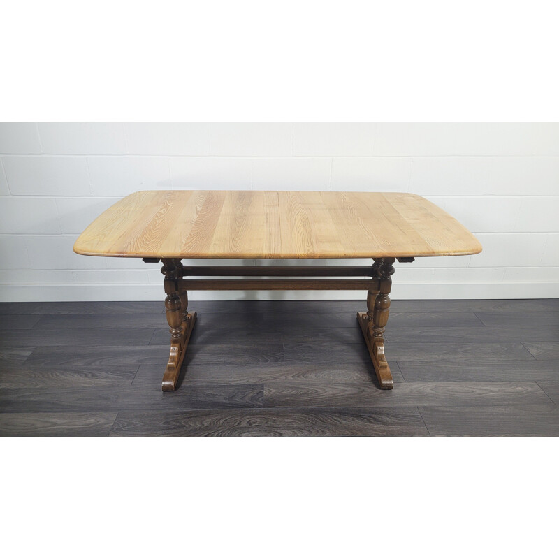 Mid-century extending refectory dining table by Ercol Grand, 1990s