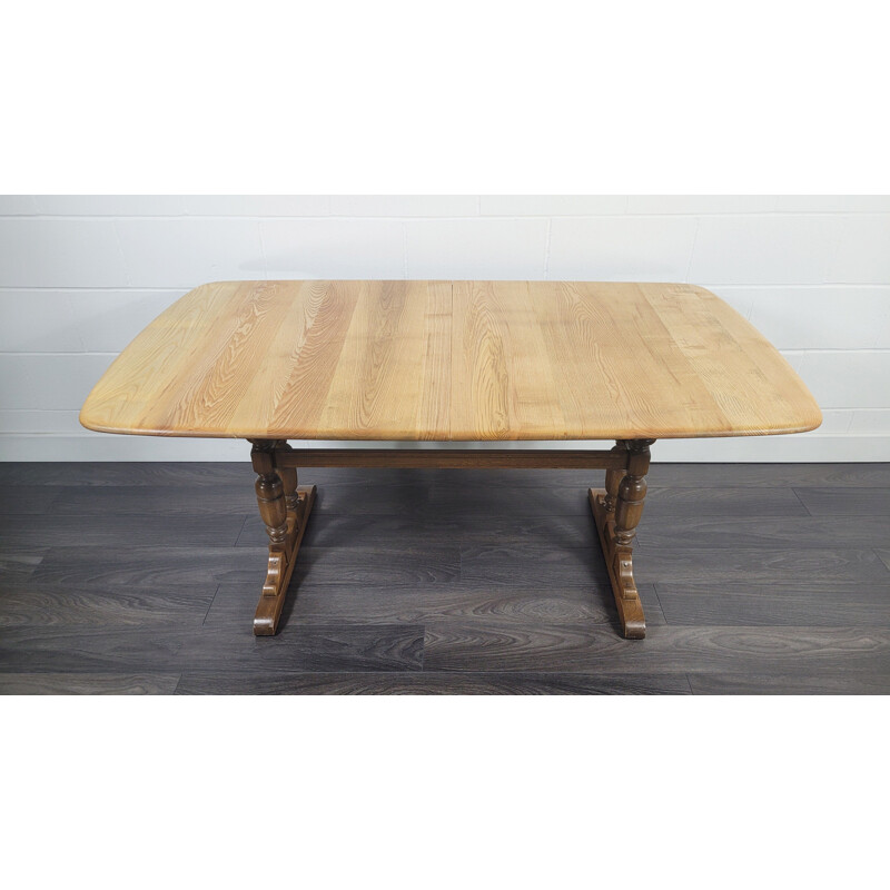 Mid-century extending refectory dining table by Ercol Grand, 1990s