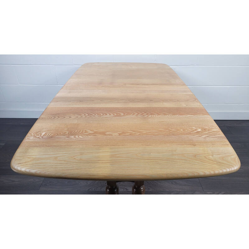 Mid-century extending refectory dining table by Ercol Grand, 1990s