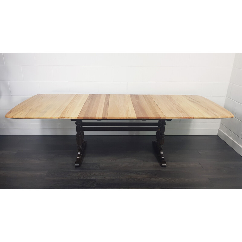 Vintage extending refectory dining table by Ercol Grand, 1990s