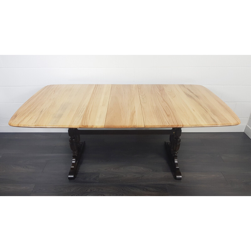 Vintage extending refectory dining table by Ercol Grand, 1990s