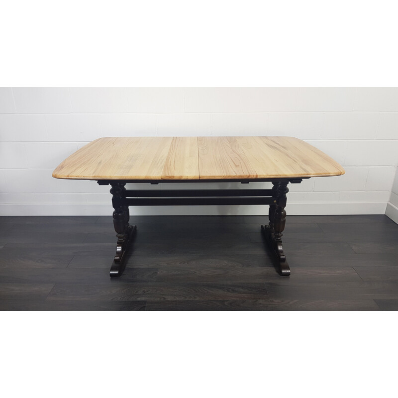 Vintage extending refectory dining table by Ercol Grand, 1990s