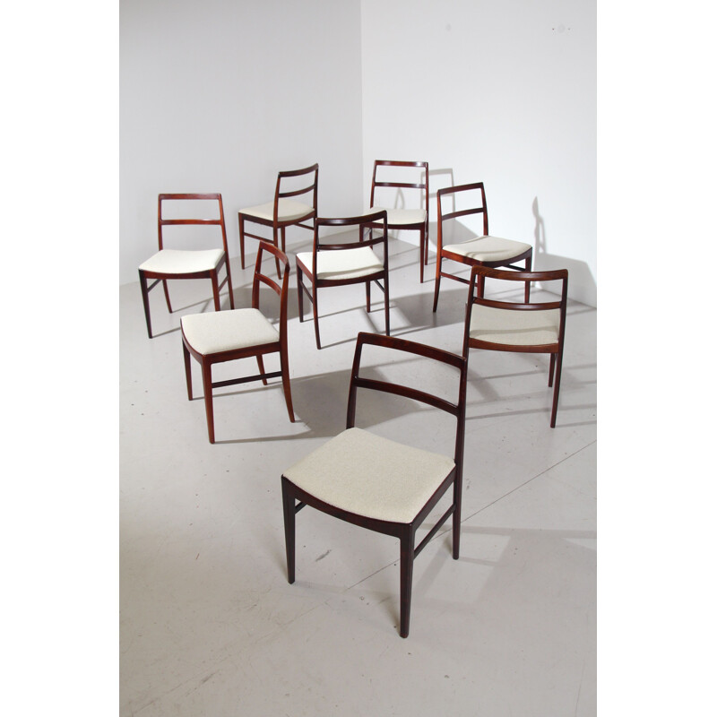 Set of 8 vintage chairs by Arne Vodder for Sibast, 1960