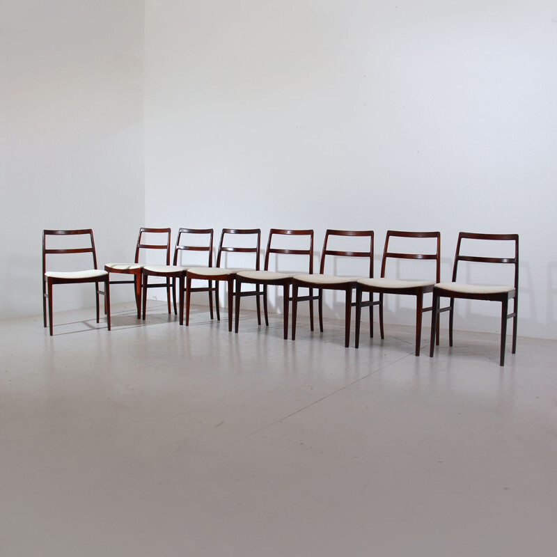 Set of 8 vintage chairs by Arne Vodder for Sibast, 1960