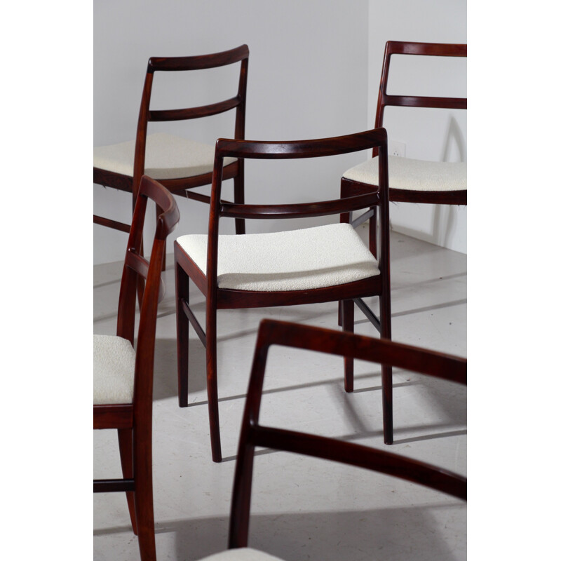 Lot de 8 chaises vintage d'Arne Vodder pour Sibast, 1960