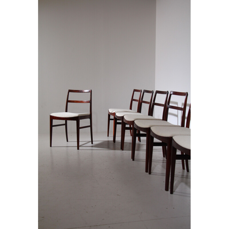Set of 8 vintage chairs by Arne Vodder for Sibast, 1960