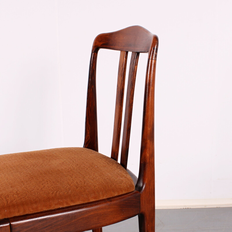 Set of 4 vintage chairs by Drevotvar Jablonne