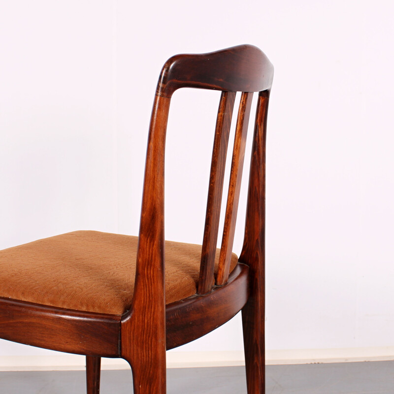 Set of 4 vintage chairs by Drevotvar Jablonne