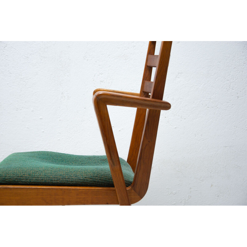 Pair of vintage bentwood office chairs, Czechoslovakia 1960