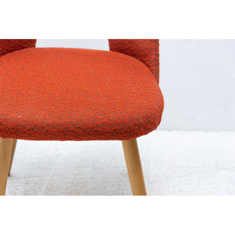 Pair of mid century upholstered dining chairs by Antonin Suman, Czechoslovakia 1960s