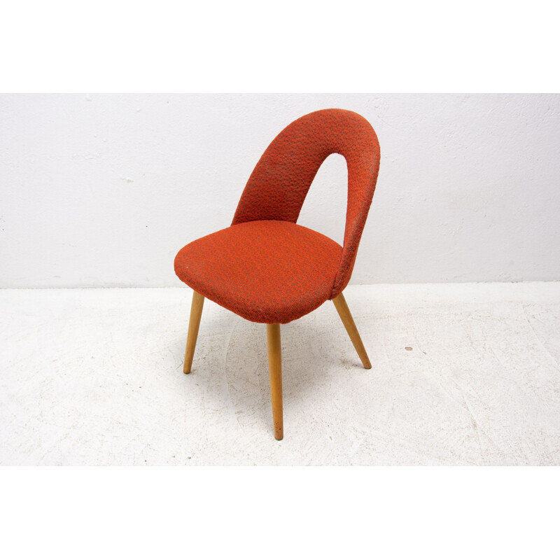 Pair of mid century upholstered dining chairs by Antonin Suman, Czechoslovakia 1960s