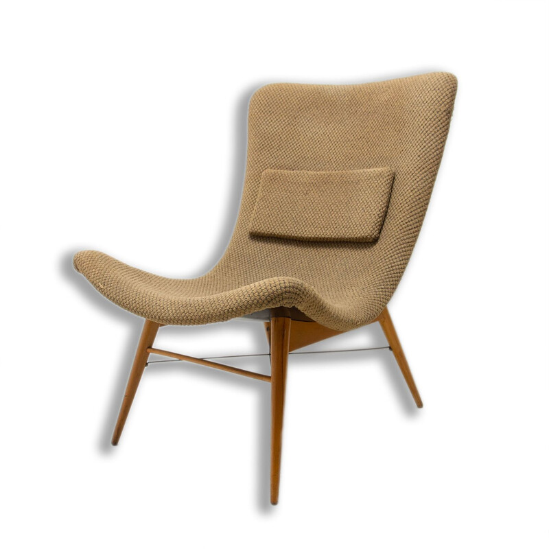 Vintage televisie fauteuil van Miroslav Navratil, 1950