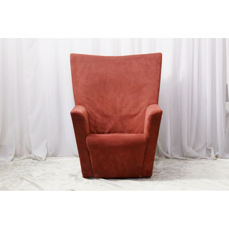 Vintage red armchair "Armilla" by Burkhard Vogther for Arflex, Italy 1990