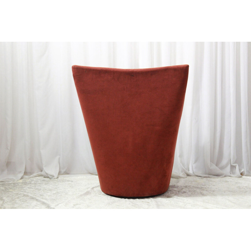 Vintage red armchair "Armilla" by Burkhard Vogther for Arflex, Italy 1990