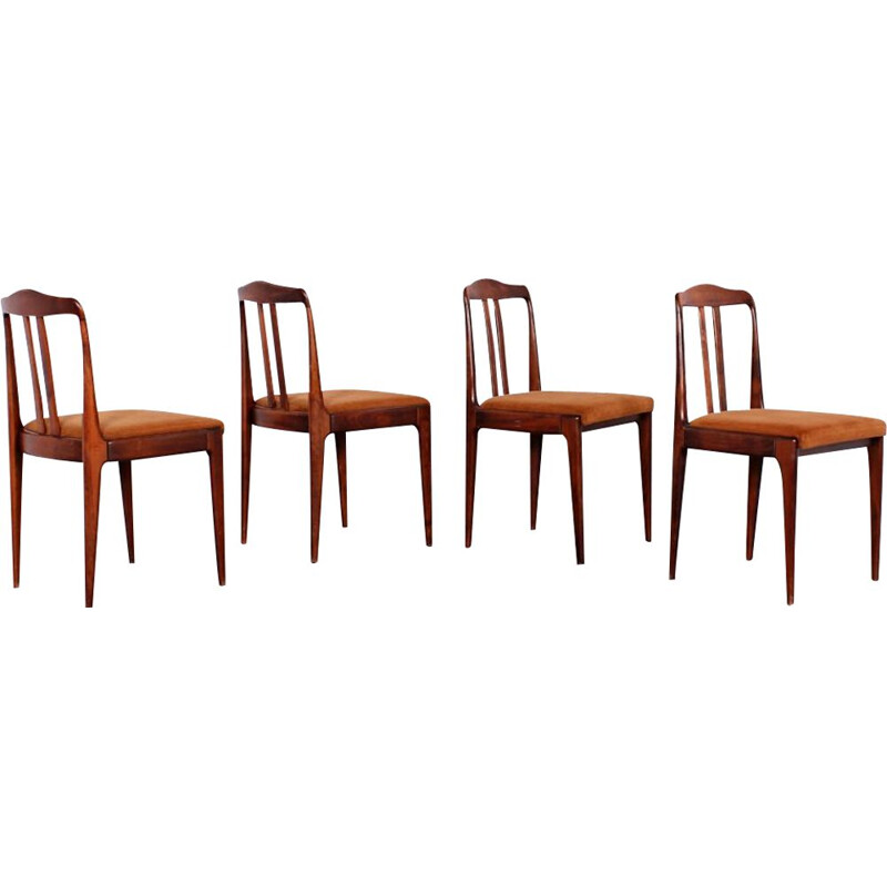 Set of 4 vintage chairs by Drevotvar Jablonne