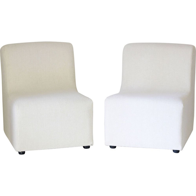 Fauteuil blanc vintage, 1970