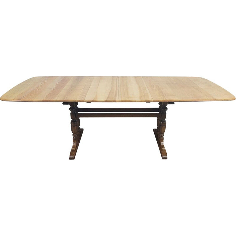 Mid-century extending refectory dining table by Ercol Grand, 1990s