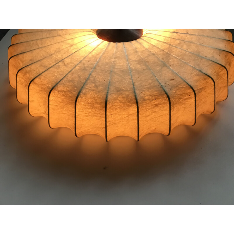 Vintage Cocoon resin ceiling lamp, 1960