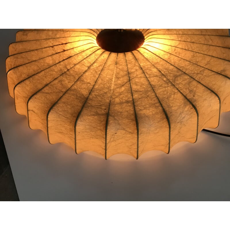 Vintage Cocoon resin ceiling lamp, 1960