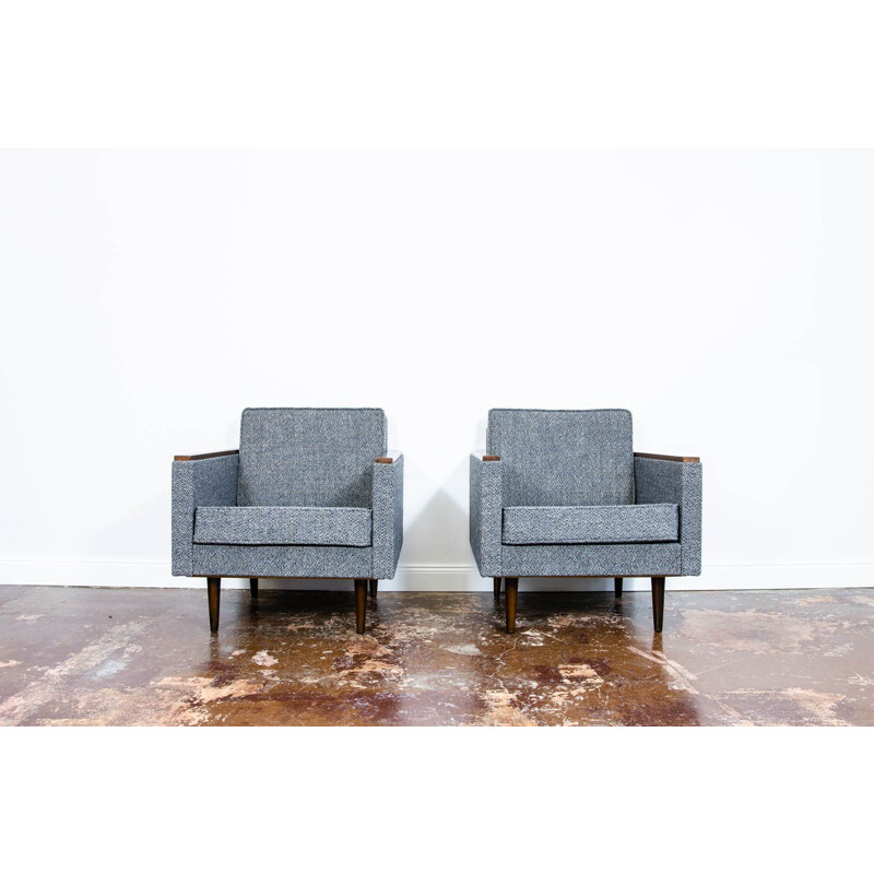 Pair of vintage Nowe-B armchairs by Nowińskie Fabryki Mebli, Poland 1970s