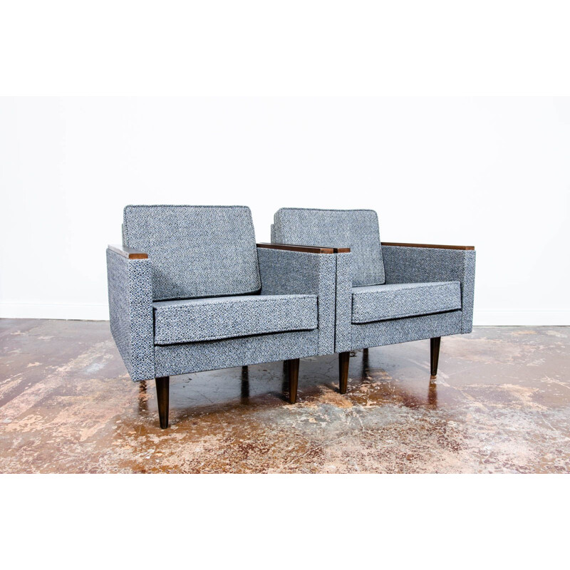 Pair of vintage Nowe-B armchairs by Nowińskie Fabryki Mebli, Poland 1970s