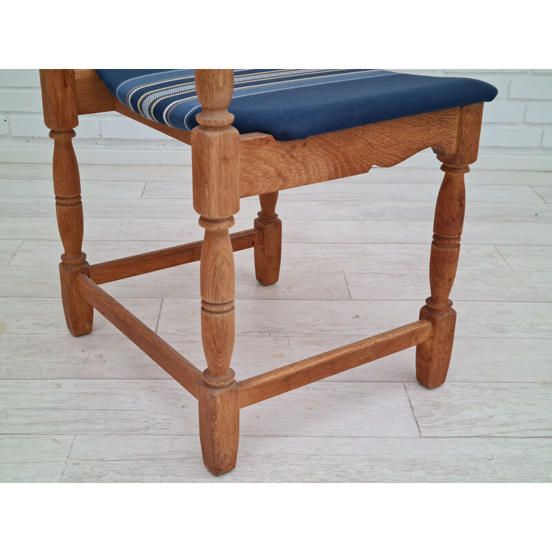 Set van 5 vintage Deense eiken stoelen, 1960