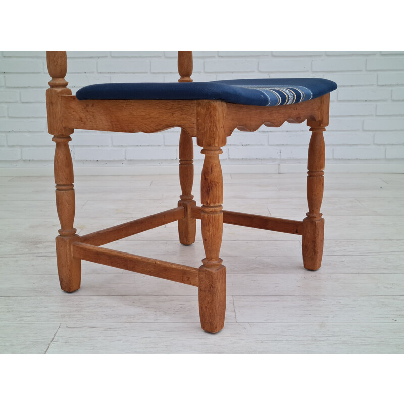 Set van 5 vintage Deense eiken stoelen, 1960