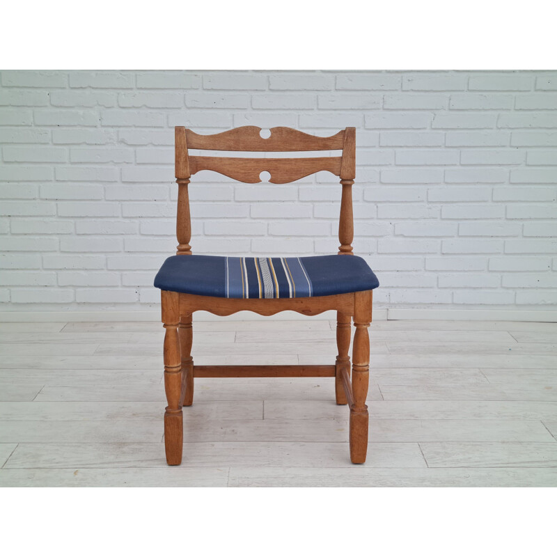 Set van 5 vintage Deense eiken stoelen, 1960