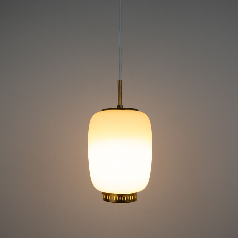 Pair of Danish vintage pendant lamps Mandalay by Acton Bjorn and Sigvard Bernardotte for Lyfa