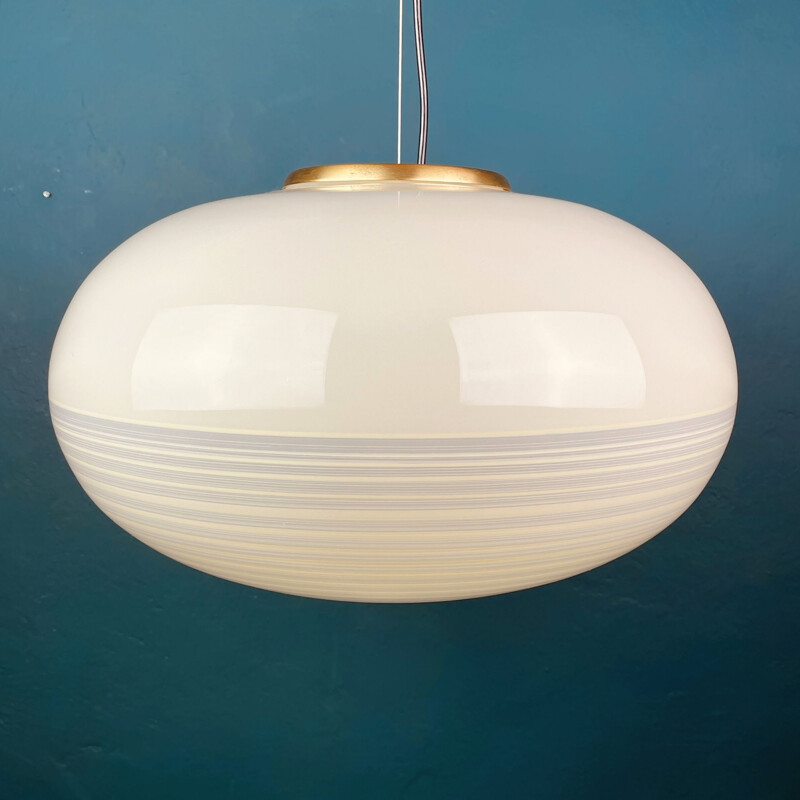 Vintage light-green pendant lamp, Italy 1970s