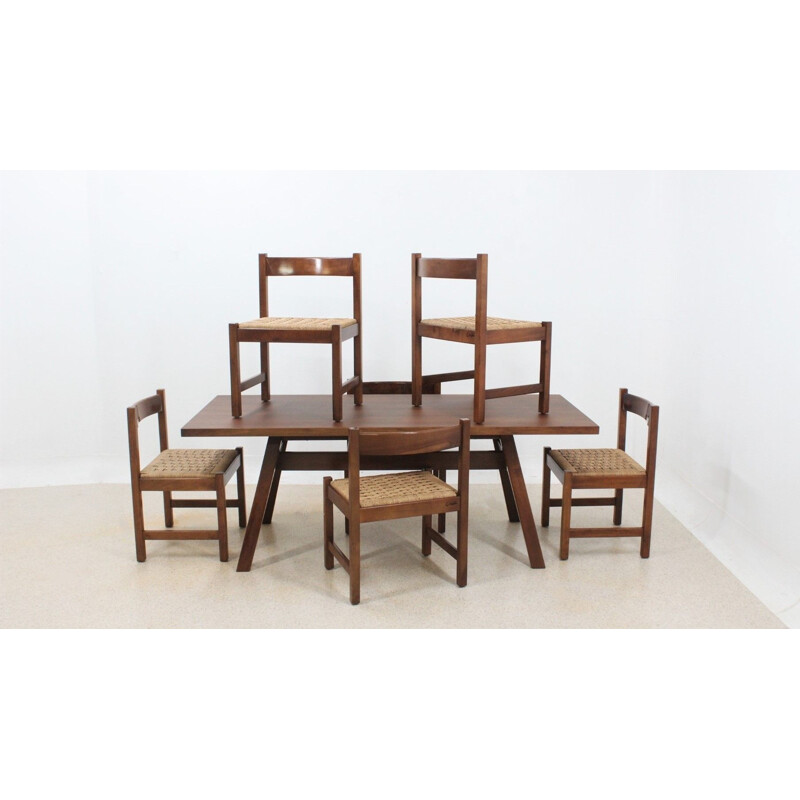 Vintage Torbecchia dining set by Giovanni Michelucci, 1960s