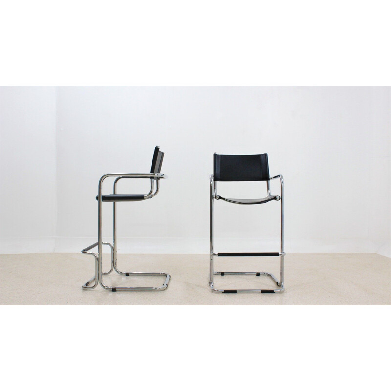 Pair of vintage bar stools by Mart Stam for Thonet, 1960s