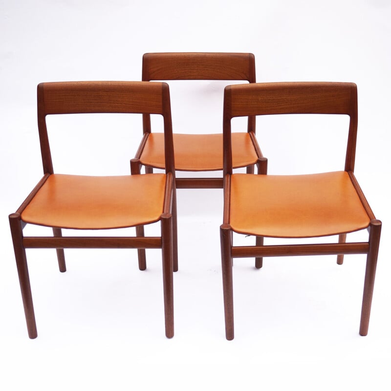 Ensemble de 6 chaises vintage par Johannes Norgaard pour Norgaard Mobelfabrik, 1960