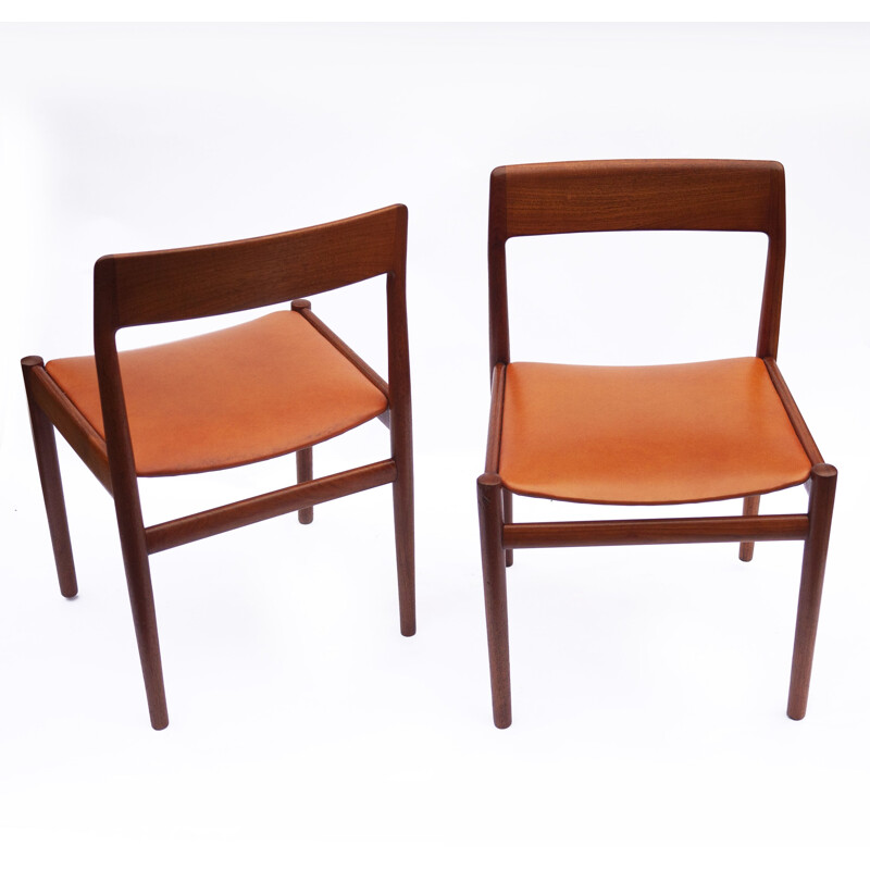 Set of 6 mid-century dining chairs by Johannes Norgaard for Norgaard Mobelfabrik, 1960s