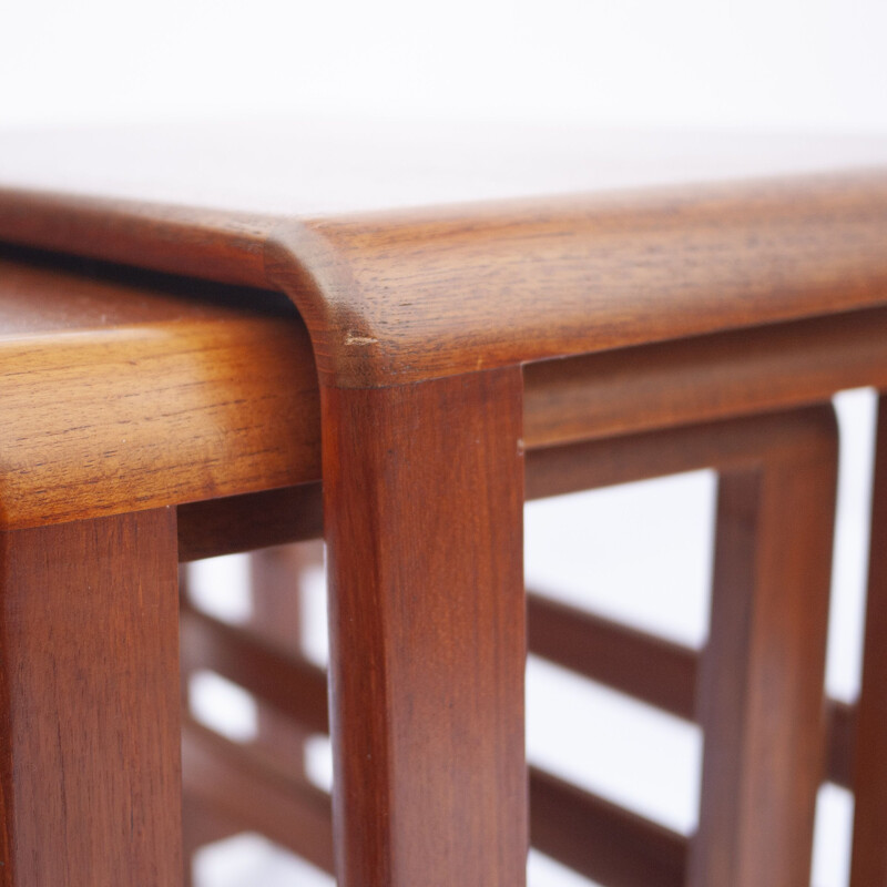 Teak vintage nesting tables by O'Donnell Design, 1970s