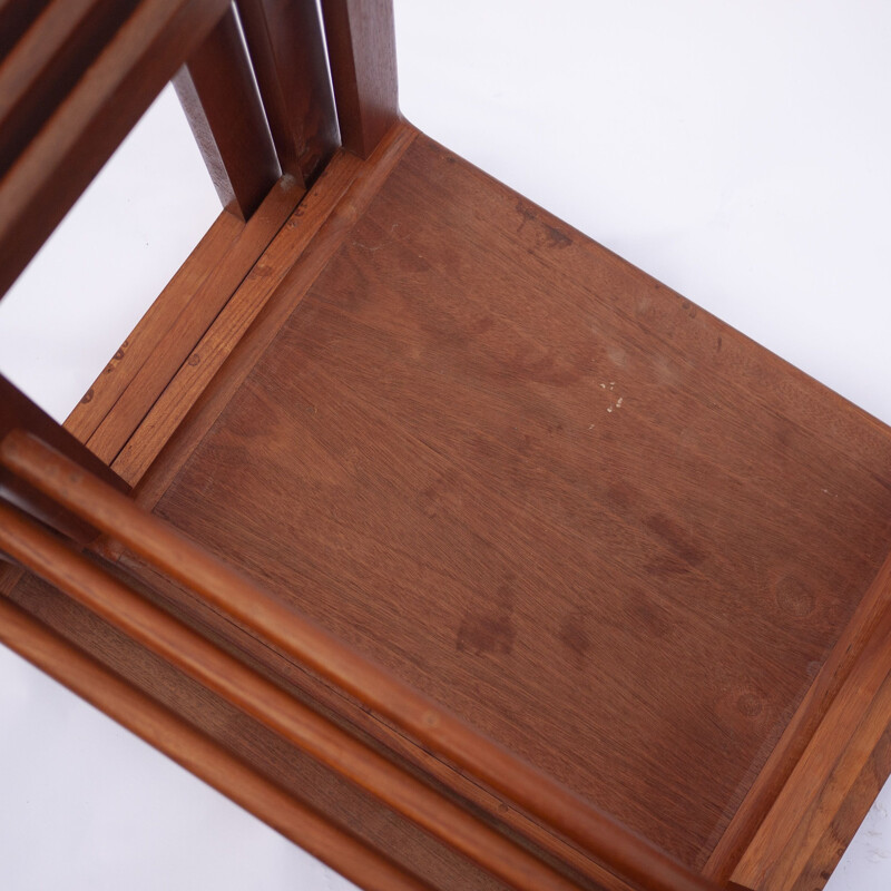 Teak vintage nesting tables by O'Donnell Design, 1970s