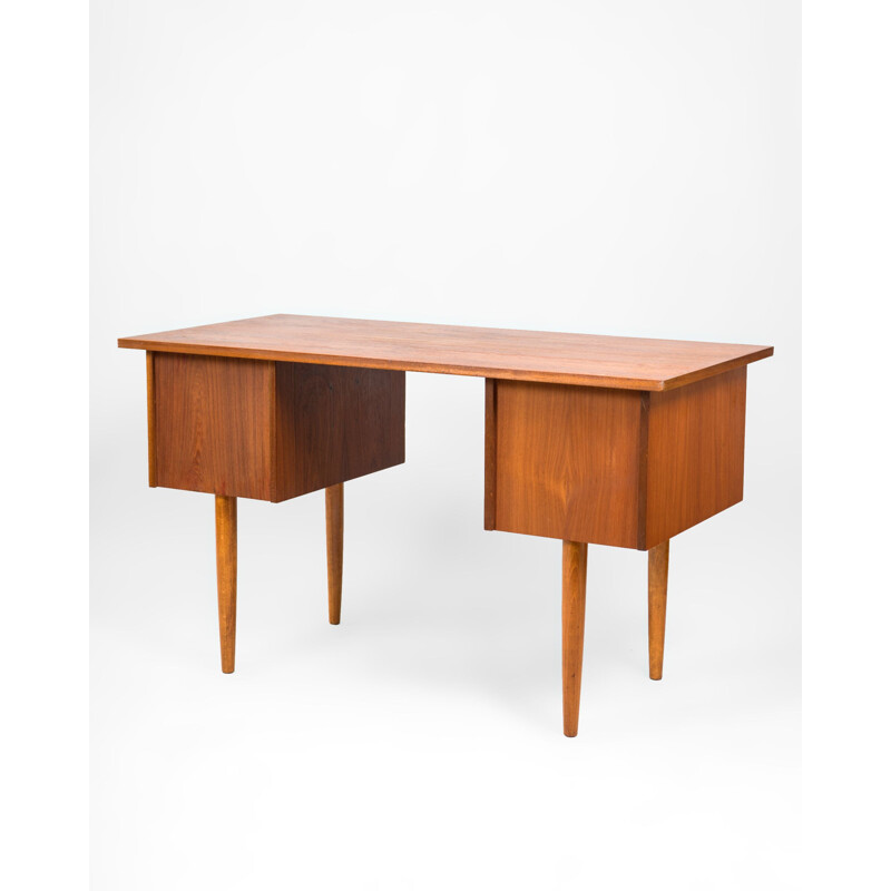 Bureau danois vintage en teck, Danemark 1970