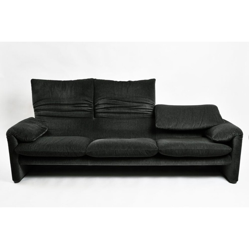 Vintage 3 seater sofa by Vico Magistretti for Cassina Maralunga, 1970s