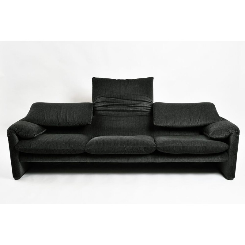 Vintage 3 seater sofa by Vico Magistretti for Cassina Maralunga, 1970s