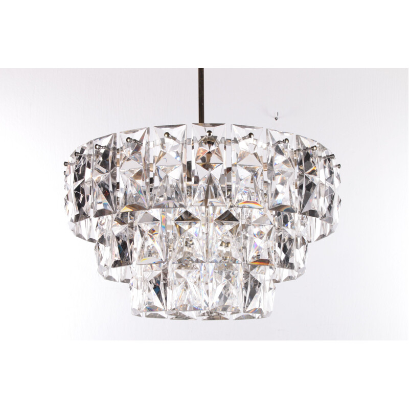 Mid-century crystal chandelier by Kinkeldey, 1970