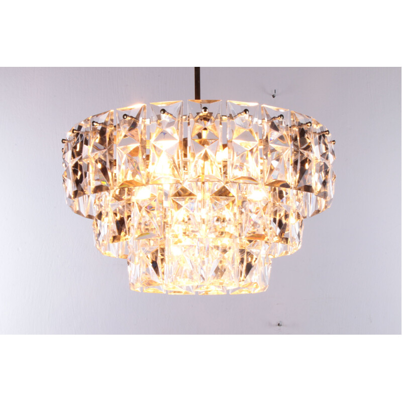 Mid-century crystal chandelier by Kinkeldey, 1970