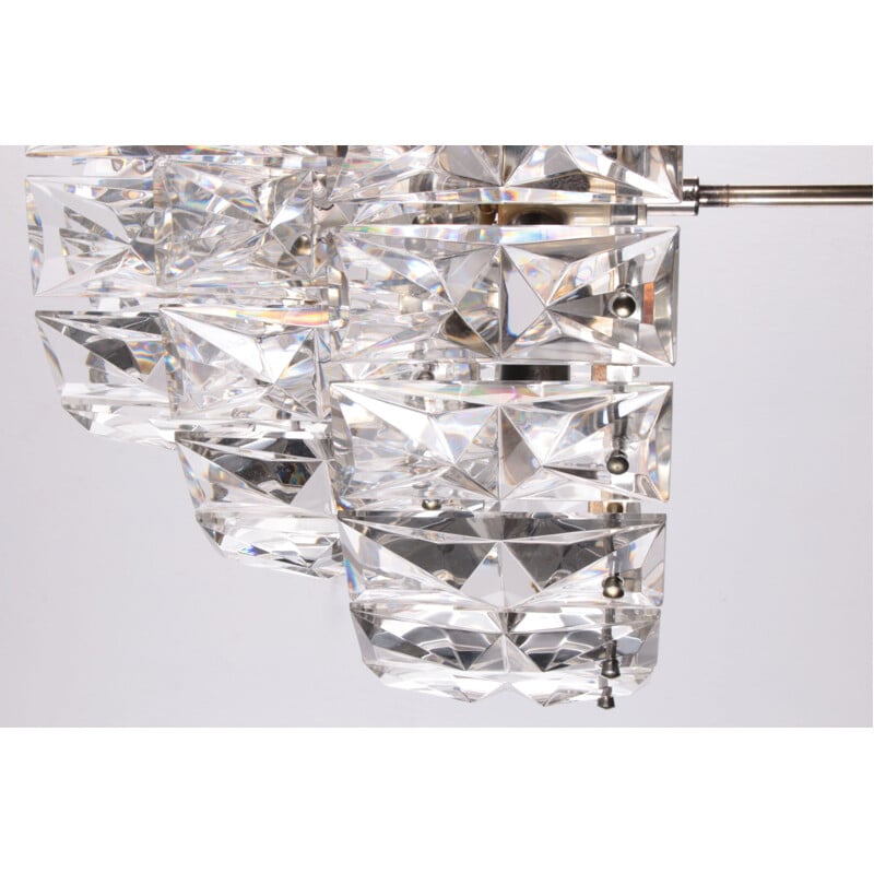 Mid-century crystal chandelier by Kinkeldey, 1970