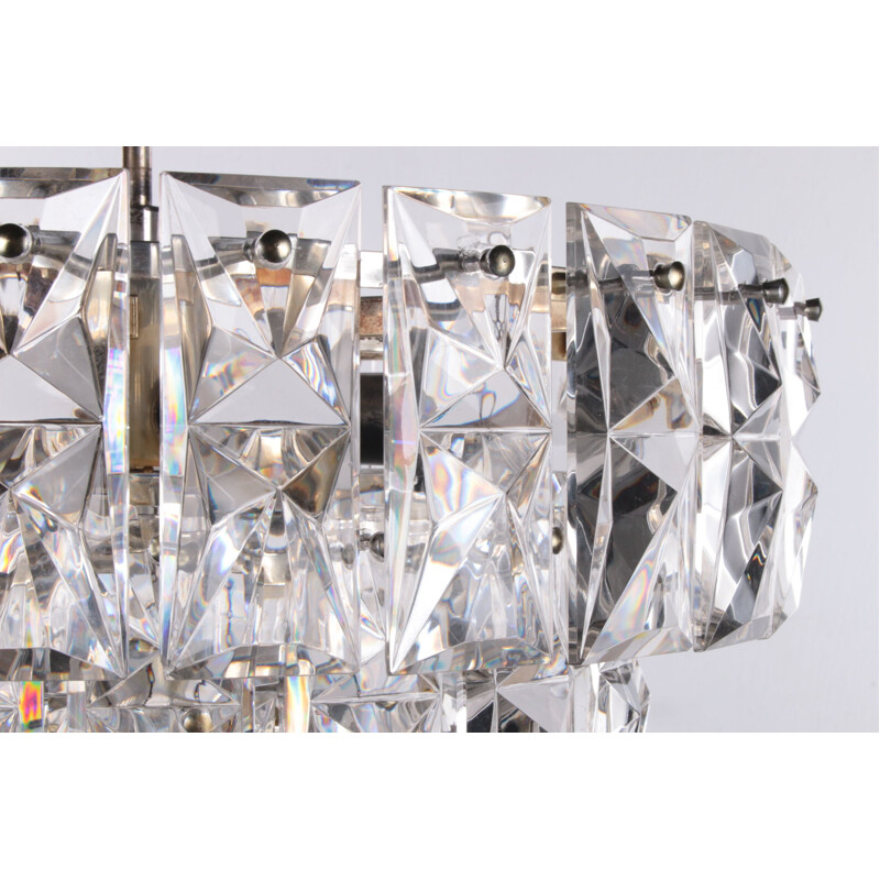 Mid-century crystal chandelier by Kinkeldey, 1970