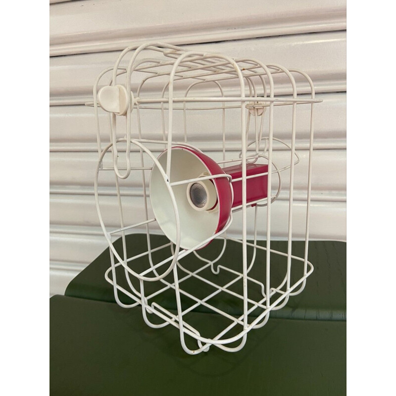 Vintage Caged Lamp By Matali Crasset For Ikea 17