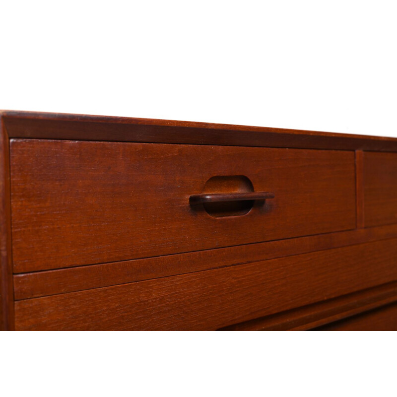 Danish vintage chest of drawers in teak by Ejvind A. Johansson for Gern Møbelfabrik, 1965