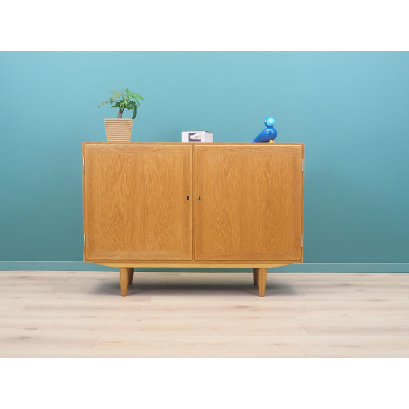 Vintage ash wood enfilade by Carlo Jensen for Hundevad, Denmark 1960