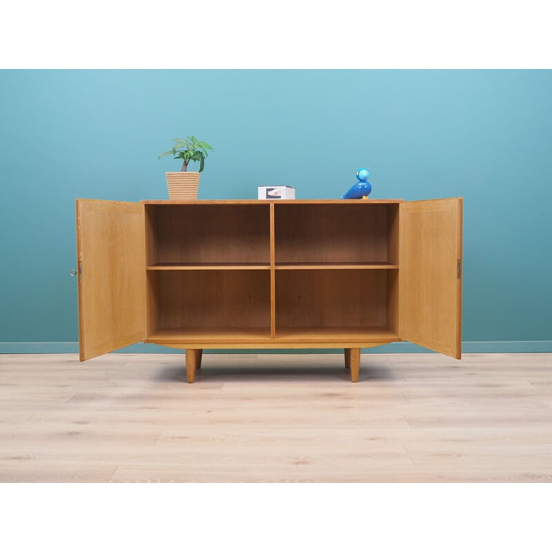 Vintage ash wood enfilade by Carlo Jensen for Hundevad, Denmark 1960