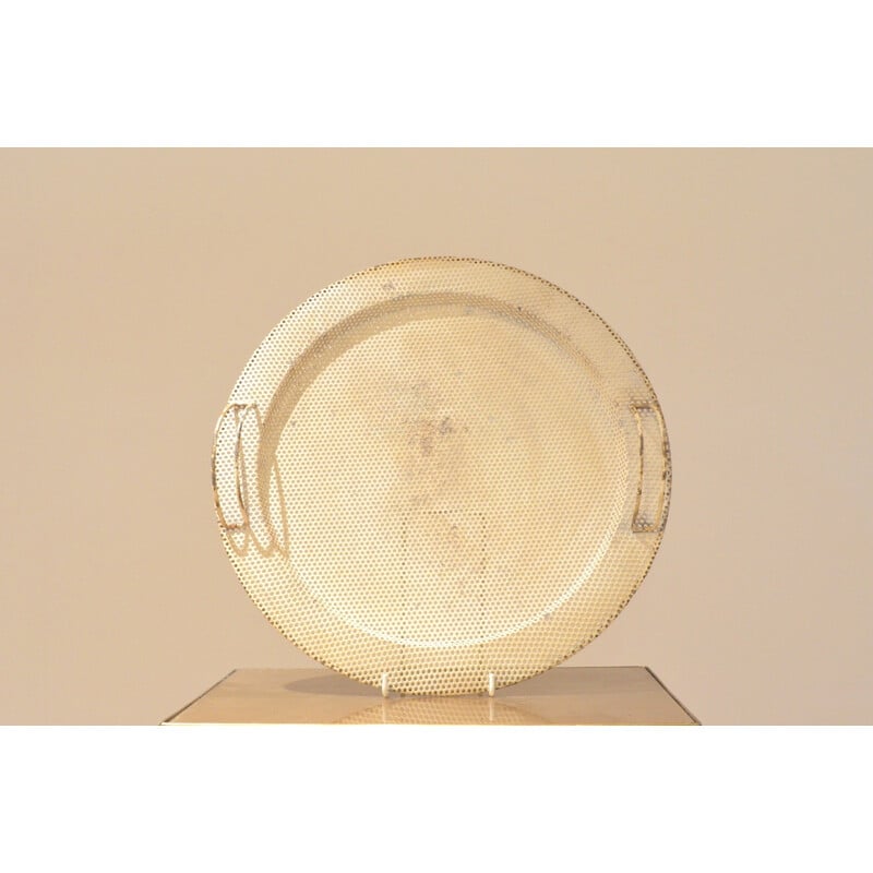 Round French metal plate, Mathieu MATÉGOT - 1950s