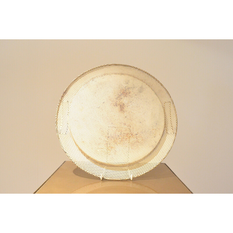 Round French metal plate, Mathieu MATÉGOT - 1950s