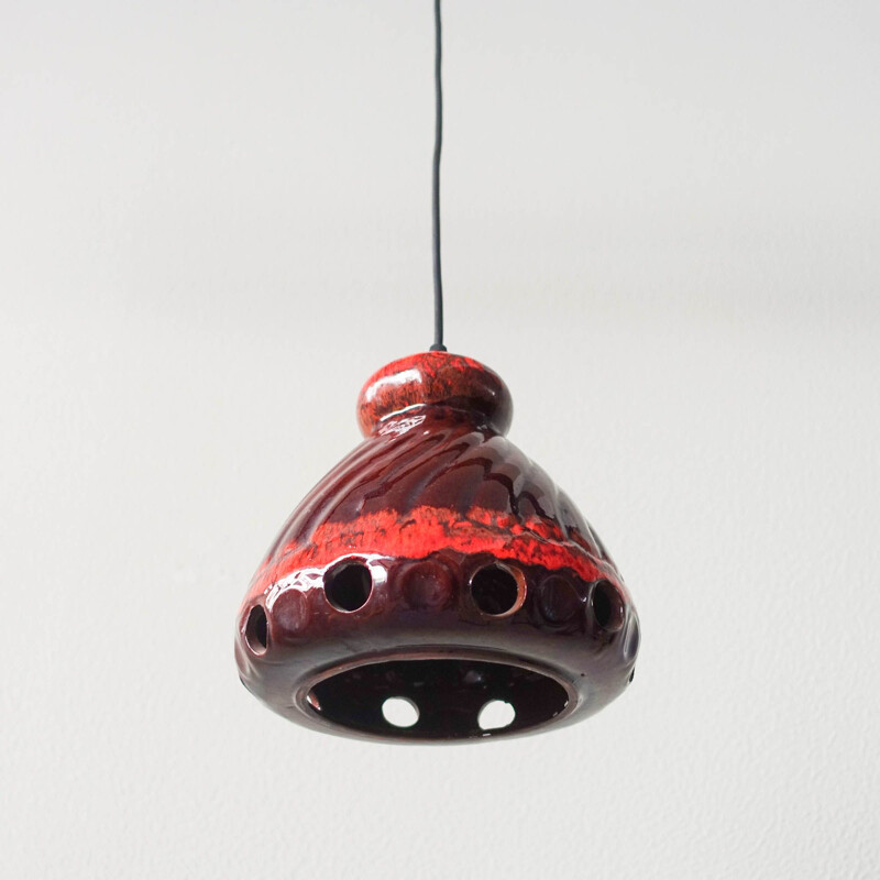 Vintage west-germany fat lava pendant lamp, 1960s